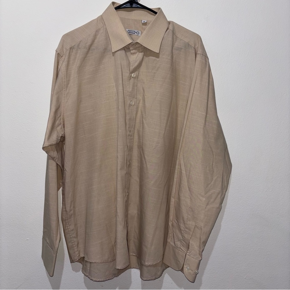 ZILLI Tan Button Down Size XL
